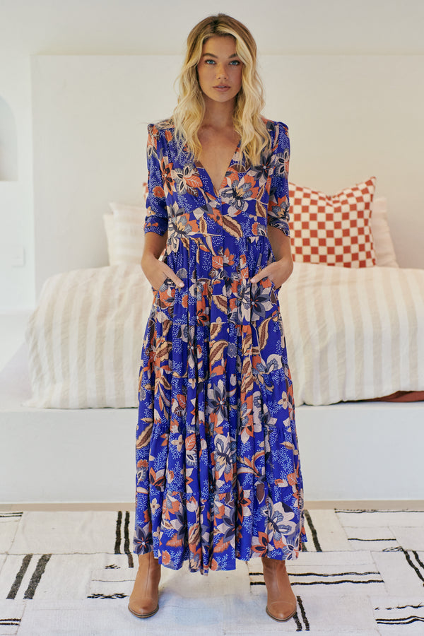 Berry Maxi Dress - Santiago