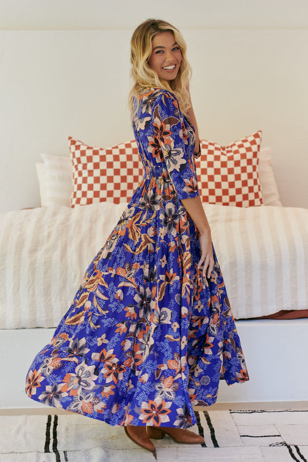 Berry Maxi Dress - Santiago