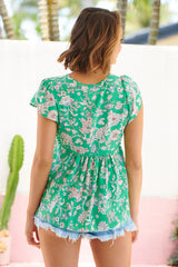 Ella top - Antoinette Print