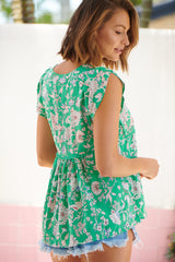 Ella top - Antoinette Print