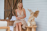 Dhalia Mini Dress- Mushroom ~ MOS the label