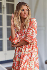 Blossom Midi - Sangria Print