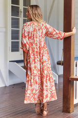 Blossom Midi - Sangria Print