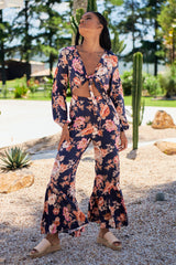 Isla Jumpsuit - Winter Rose Navy