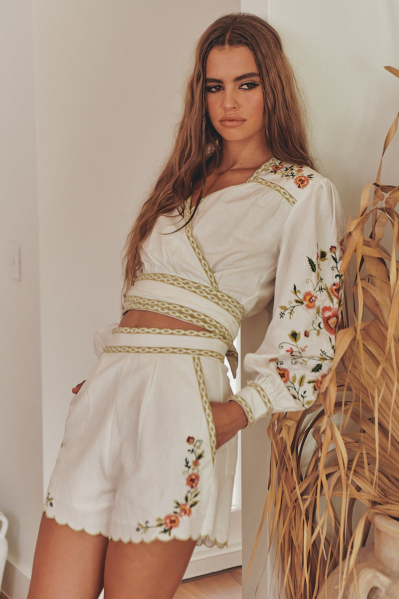 Gardenia Wrap Top ~ Ministry of Style