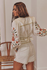 Gardenia Wrap Top ~ MOS the label