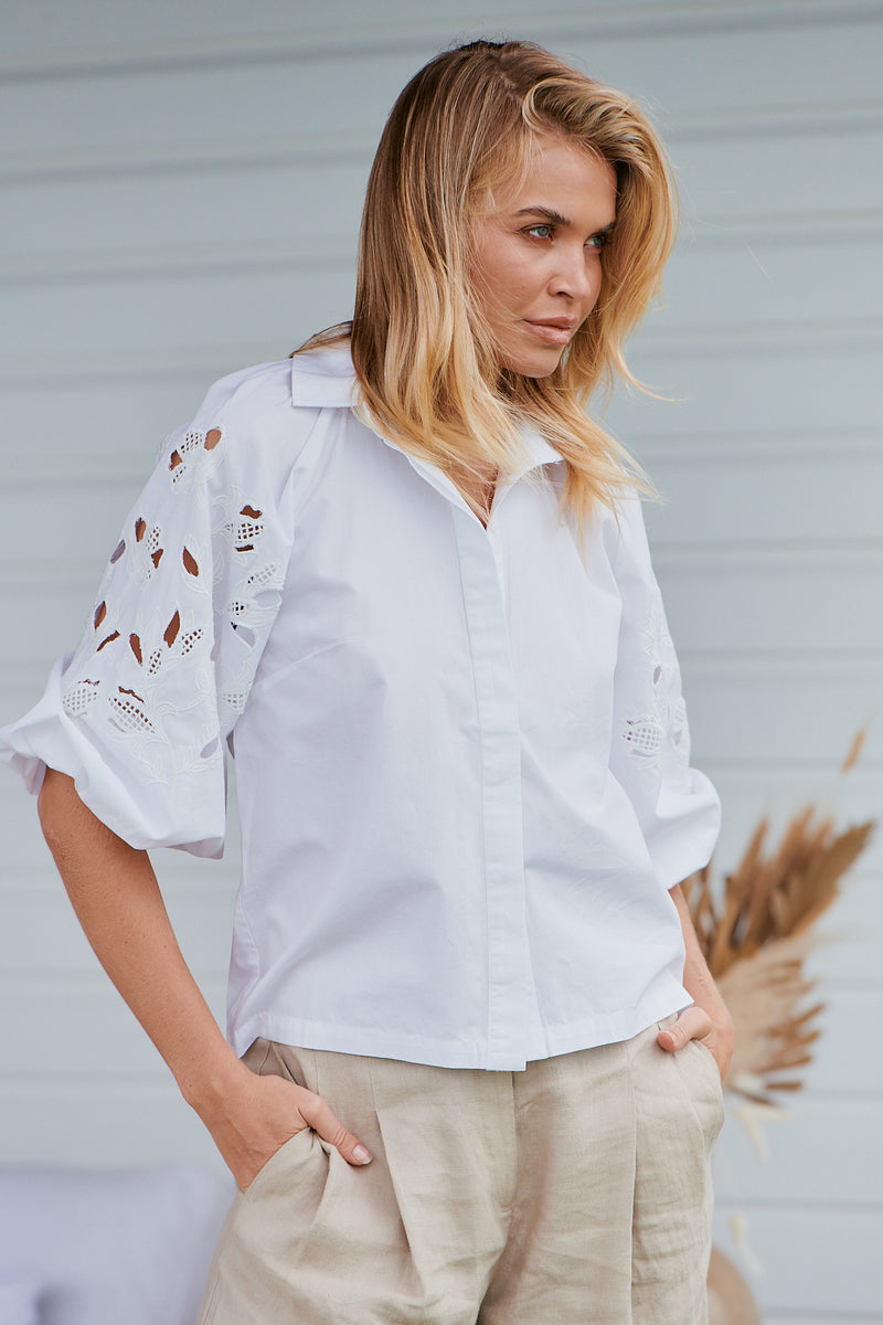 Wild Bloom Embroidery Blouse ~ Ministry of Style
