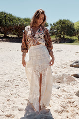 Gemini Blouse - Sand Combo
