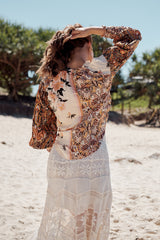 Gemini Blouse - Sand Combo