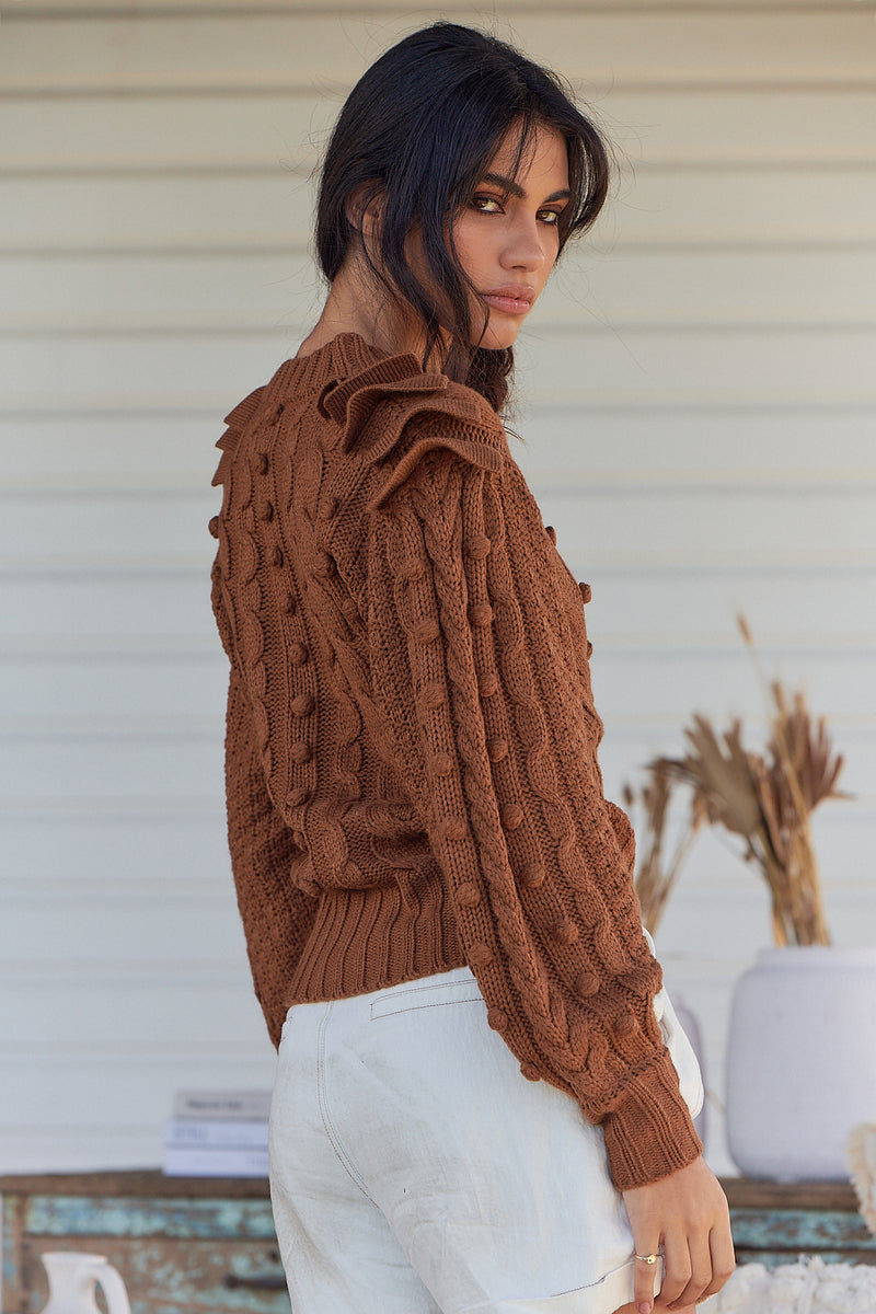 Savanna Knit Sweater - Butterscotch ~ Ministry of Style