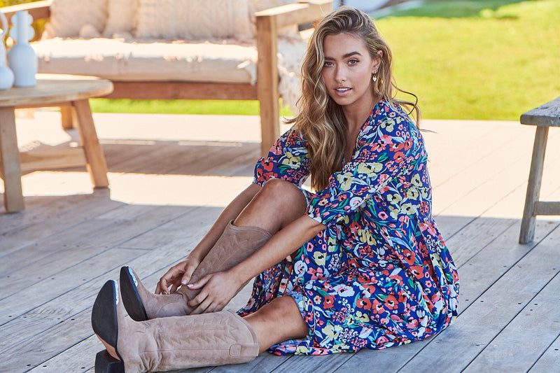 Eve Midi Dress - Carnation