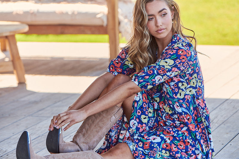 Eve Midi Dress - Carnation