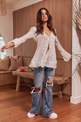 Greta Gauze - Ivory ~ Free People