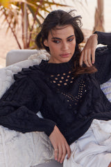 Savanna Knit Sweater - Black ~ MOS the label