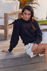 Savanna Knit Sweater - Black ~ MOS the label
