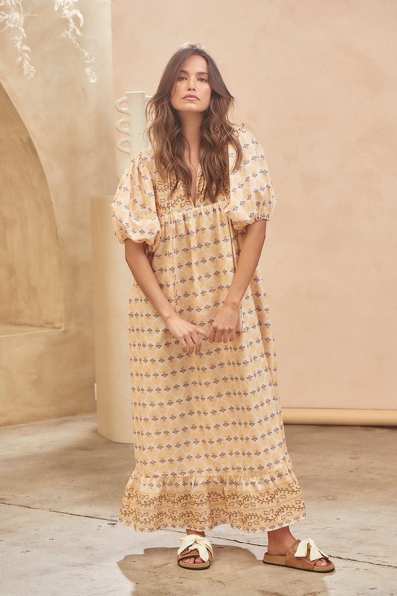 Wattle Midi Dress - Nectar