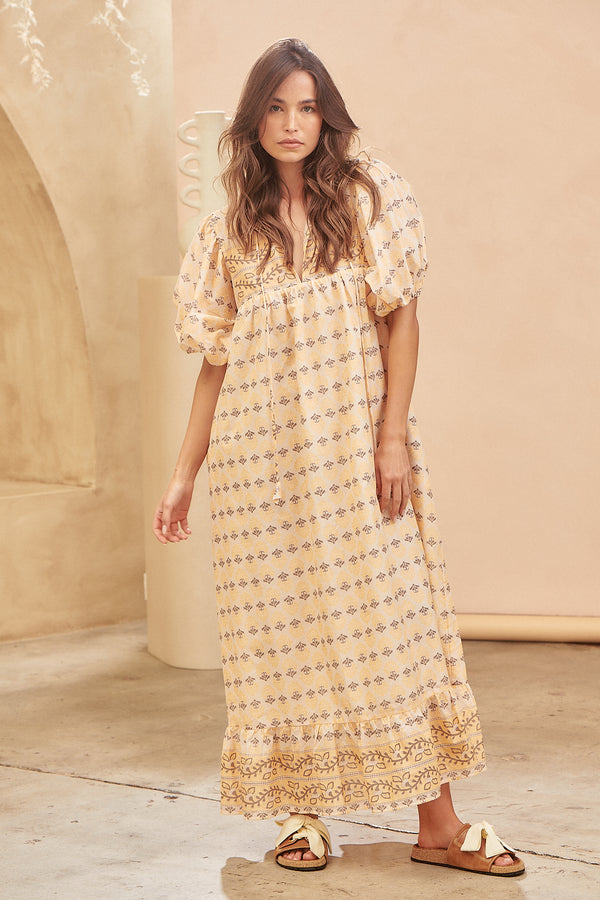 Wattle Midi Dress - Nectar