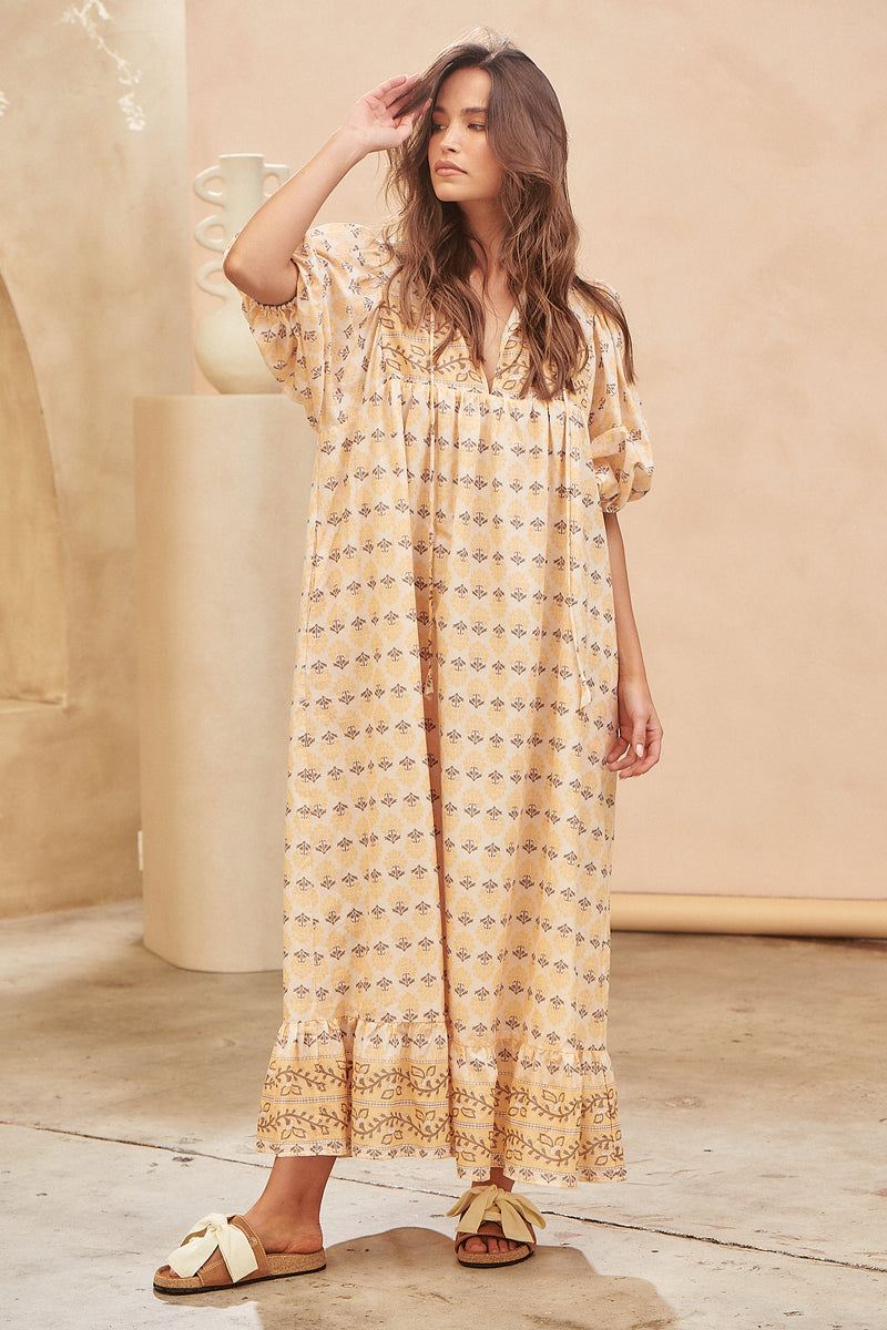 Wattle Midi Dress - Nectar