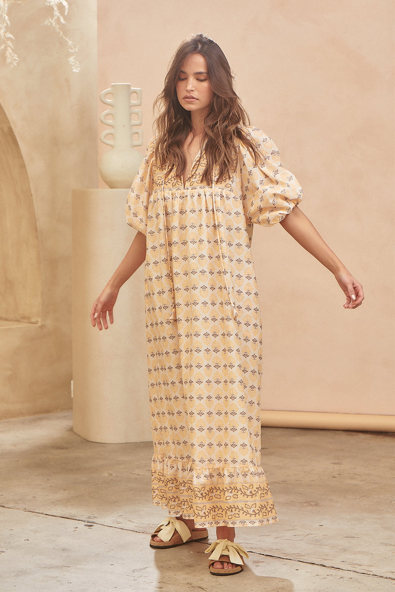 Wattle Midi Dress - Nectar