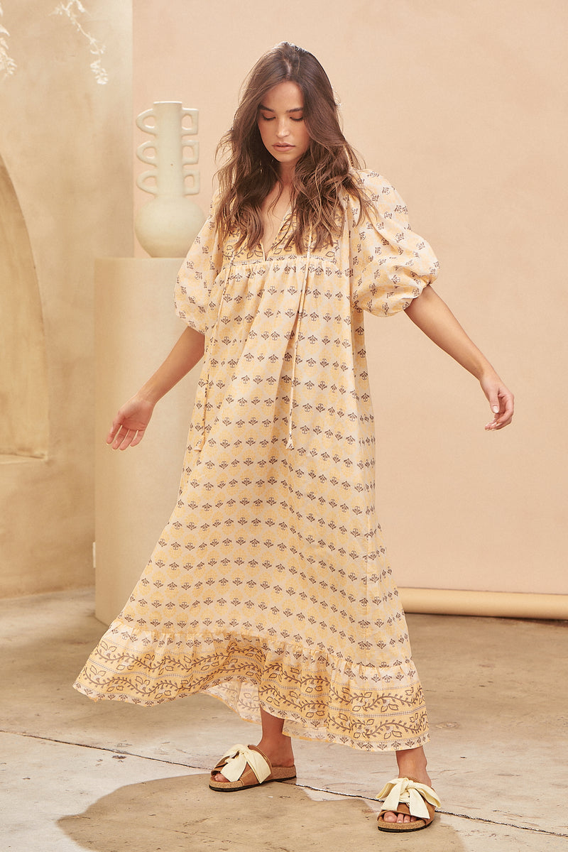 Wattle Midi Dress - Nectar