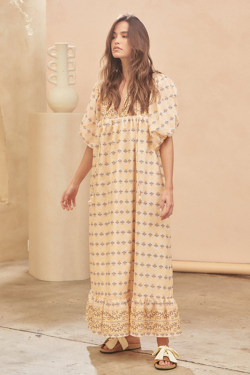 Wattle Midi Dress - Nectar