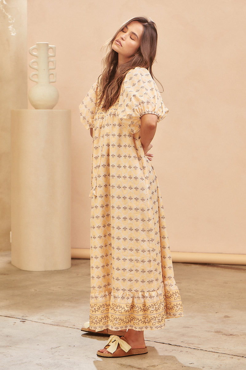 Wattle Midi Dress - Nectar