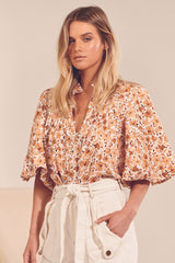 BIRDIE BLOUSE - BILLIE PRINT