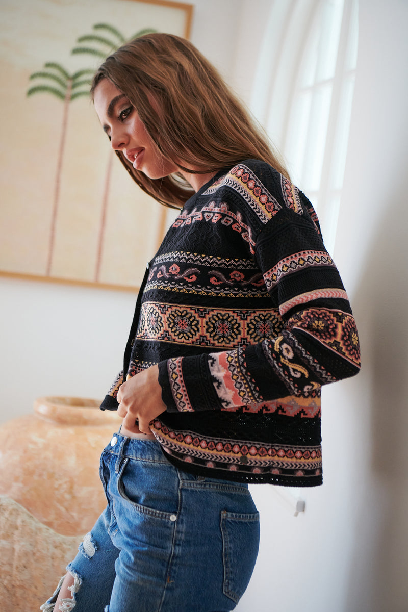 Tuva Cardigan - Black