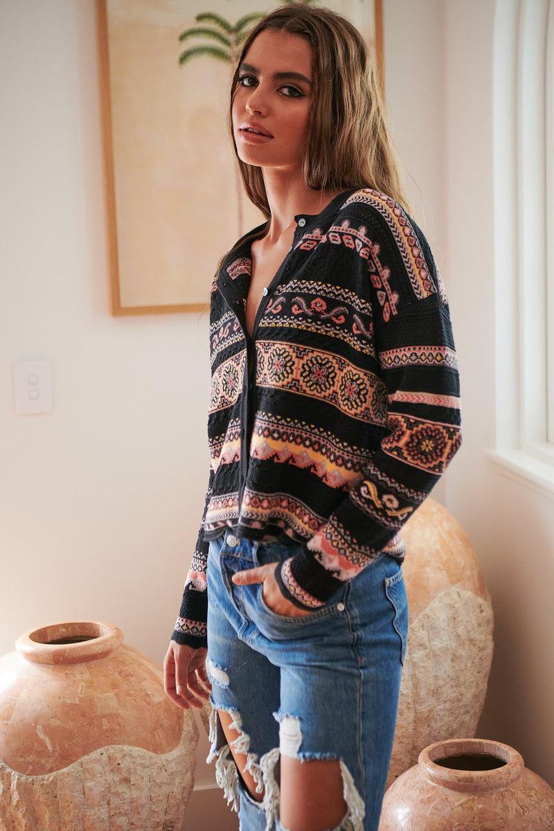 Tuva Cardigan - Black