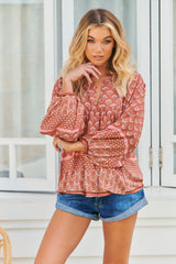 Indira Top - Coral Eden