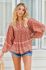 Indira Top - Coral Eden