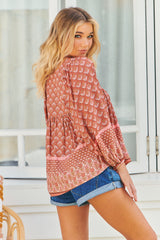 Indira Top - Coral Eden