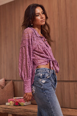 Out West Top  - Lilac Rose ~ Free People