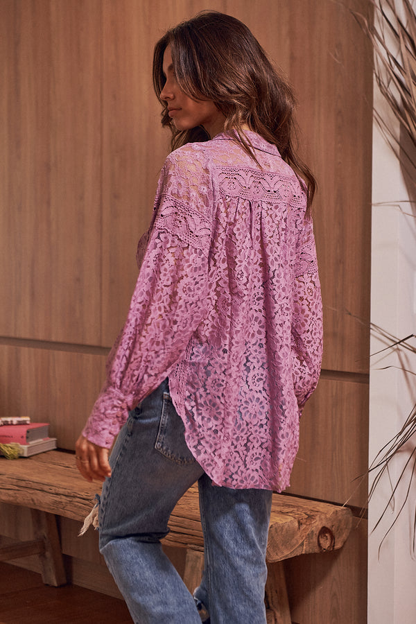 Out West Top  - Lilac Rose ~ Free People