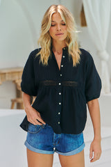 Rey Blouse  - Black