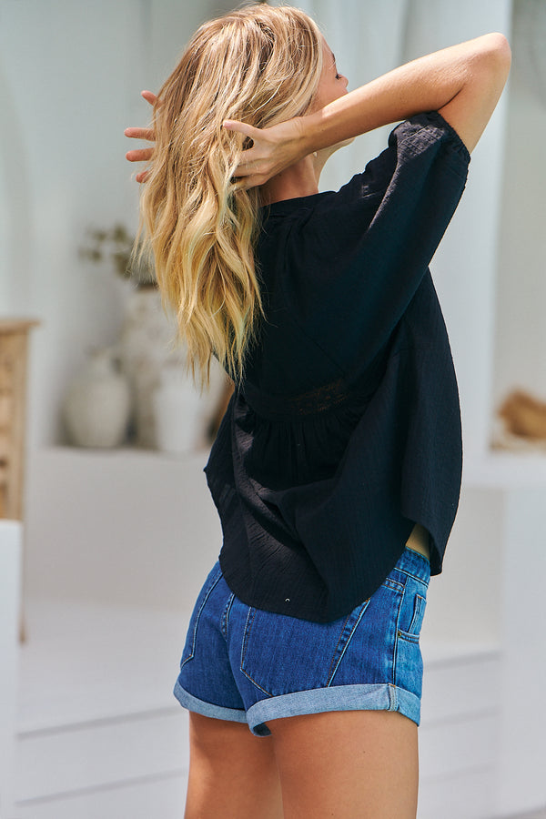 Rey Blouse  - Black