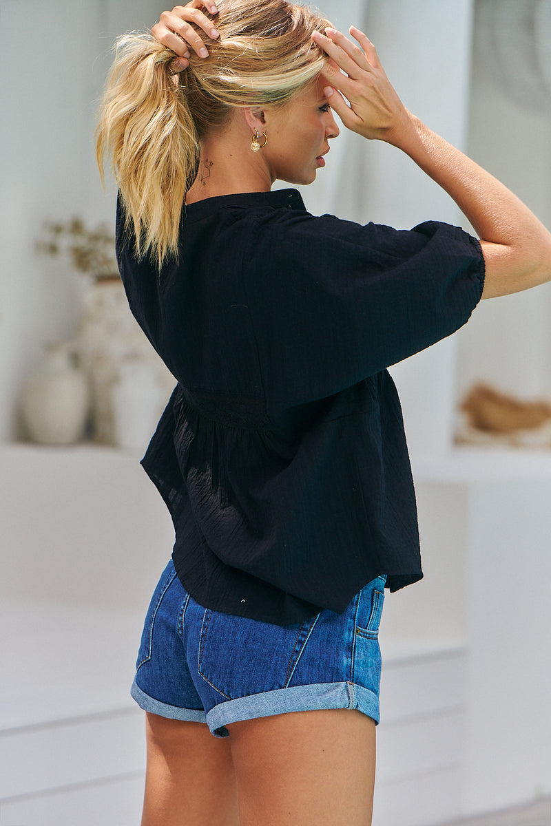 Rey Blouse  - Black