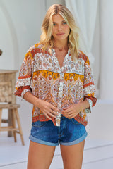 Henley Blouse - Quincy