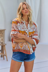 Henley Blouse - Quincy