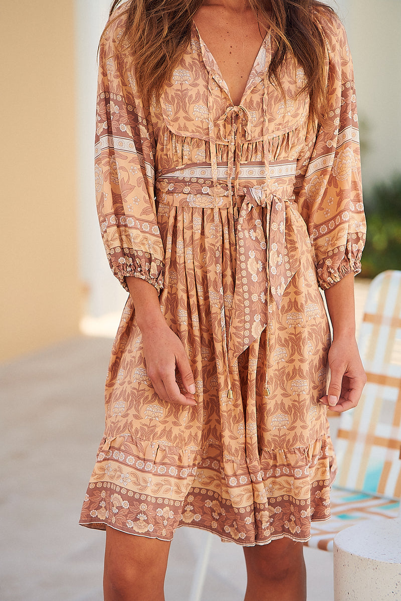 French Dress - Chai