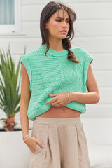 Take The Plunge Vest  - Ocean Lily Combo