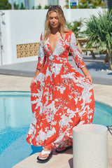Berry Maxi Dress - St Tropez