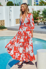 Berry Maxi Dress - St Tropez