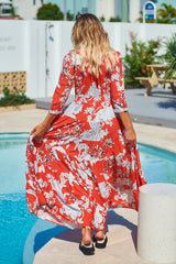 Berry Maxi Dress - St Tropez