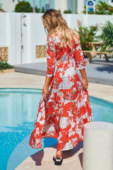 Berry Maxi Dress - St Tropez