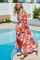 Berry Maxi Dress - St Tropez