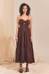 BAMBI MAXI Dress - Chocolate