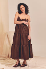 BAMBI MAXI Dress - Chocolate