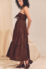 BAMBI MAXI Dress - Chocolate