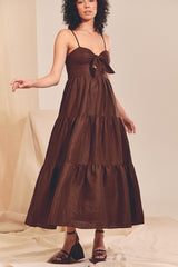 BAMBI MAXI Dress - Chocolate